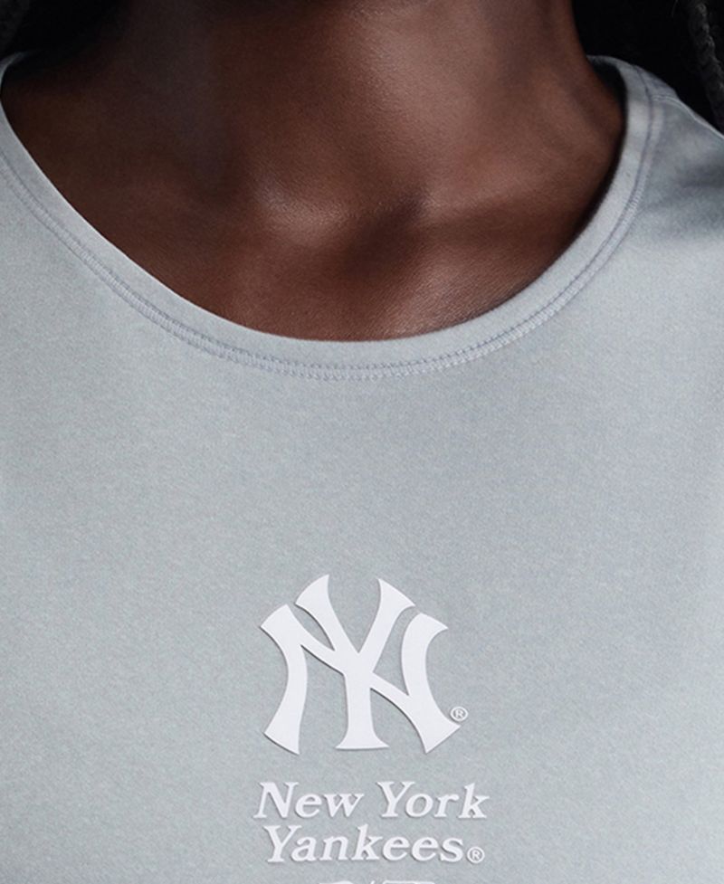Women's Gray New York Yankees Clutch Tank Top
