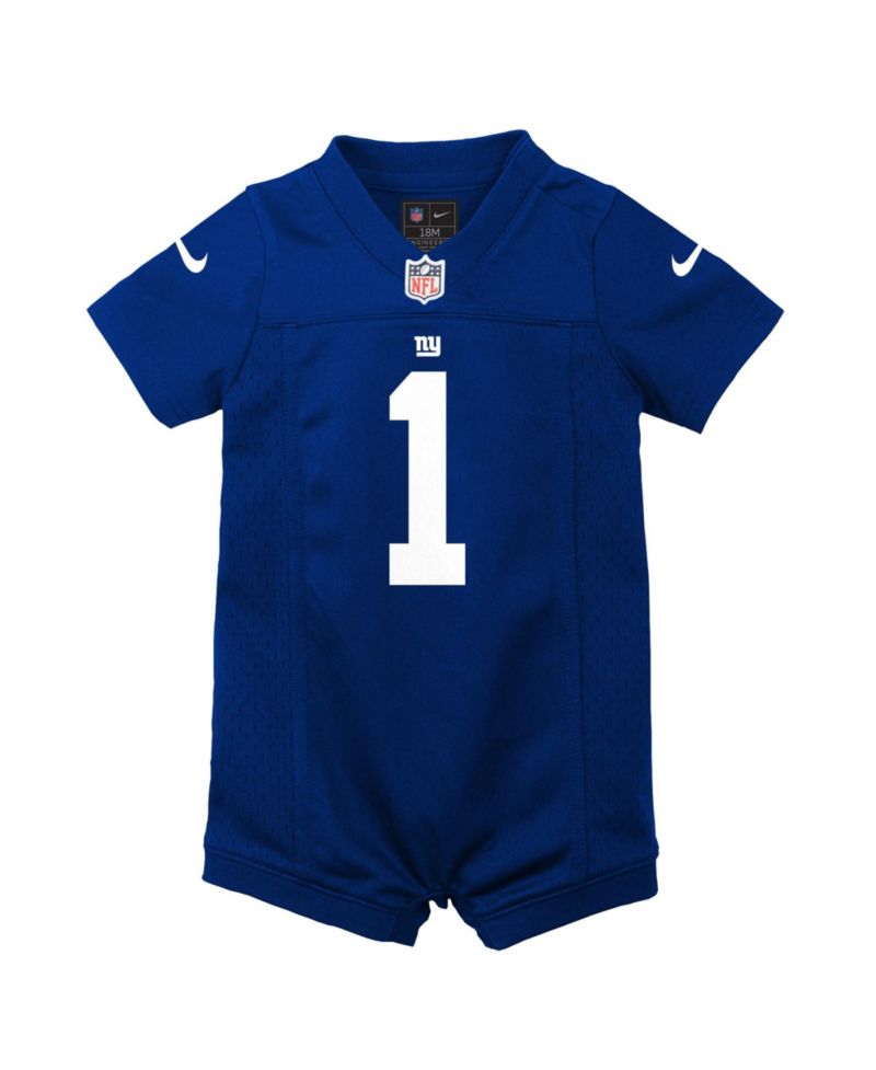 Baby Boys and Girls' New York Giants Malik Nabers Short-Sleeve V-Neck Romper