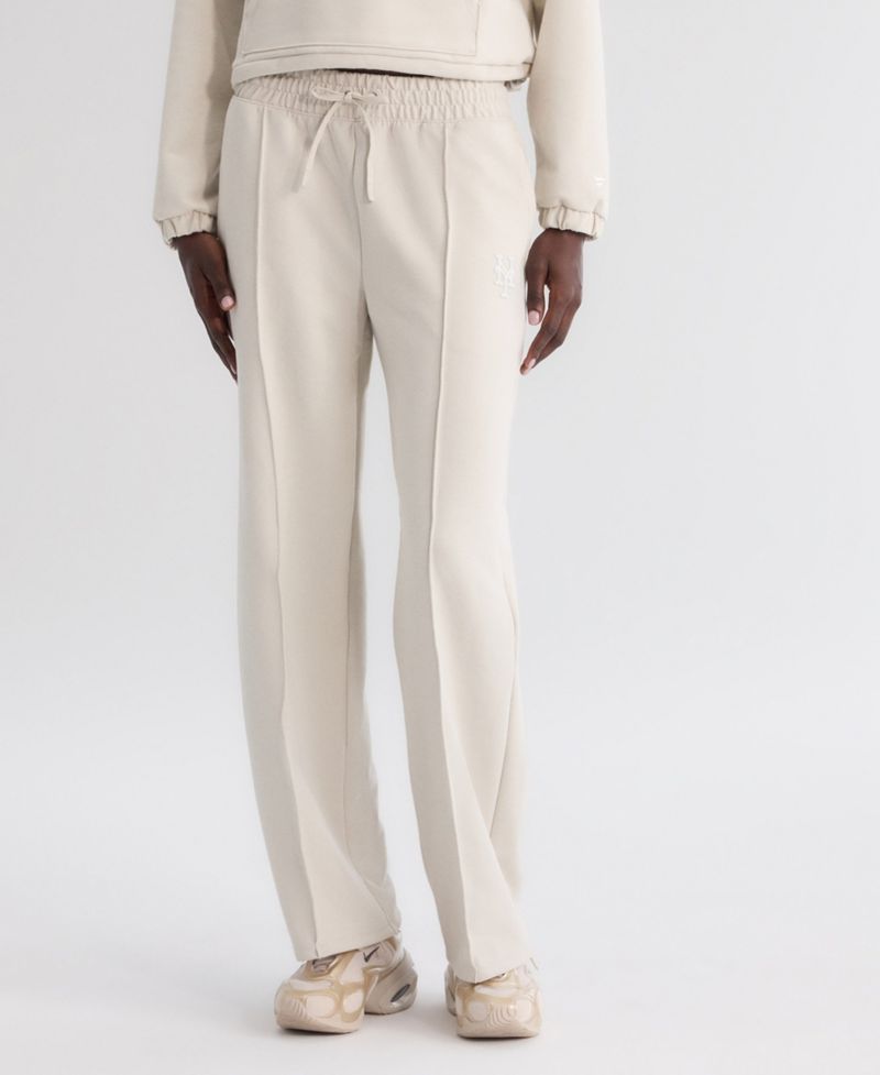 Women's New York Mets Clutch Tri-Blend Wide-Leg Drawstring Pants