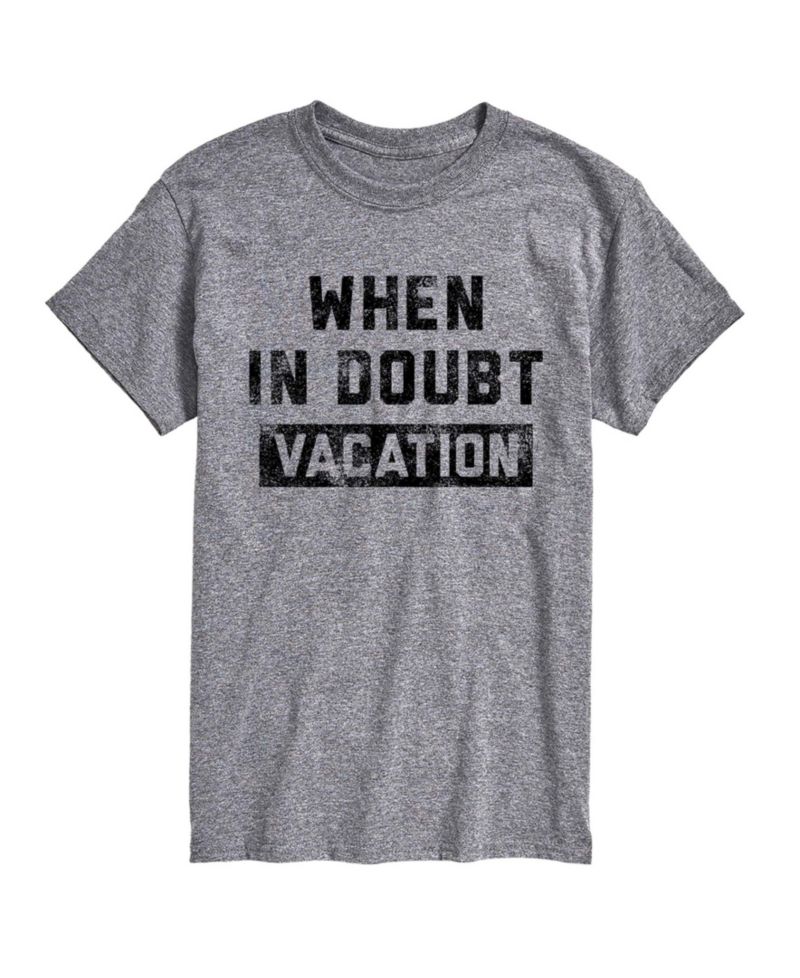 Men's Instant Message When In Doubt Vacation Graphic T-Shirt