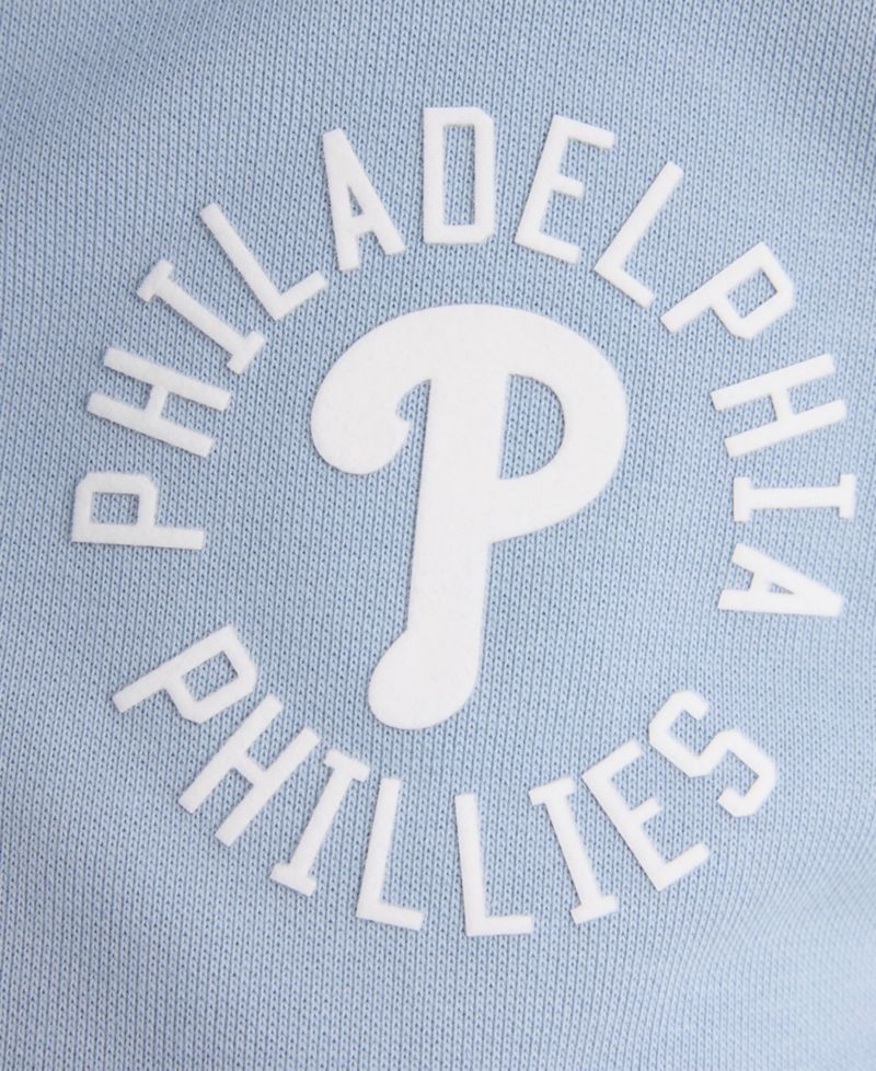 Women's Philadelphia Phillies Iconic Cropped Short Sleeve Polo Sweatshirt