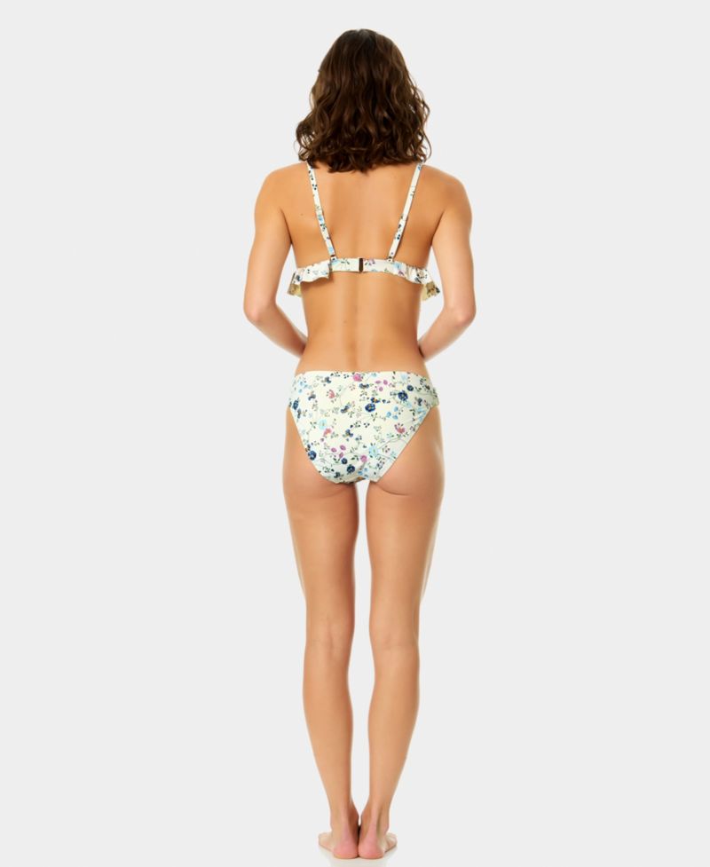 Women's Triangle Ruffle Over-The-Shoulder Bikini Top