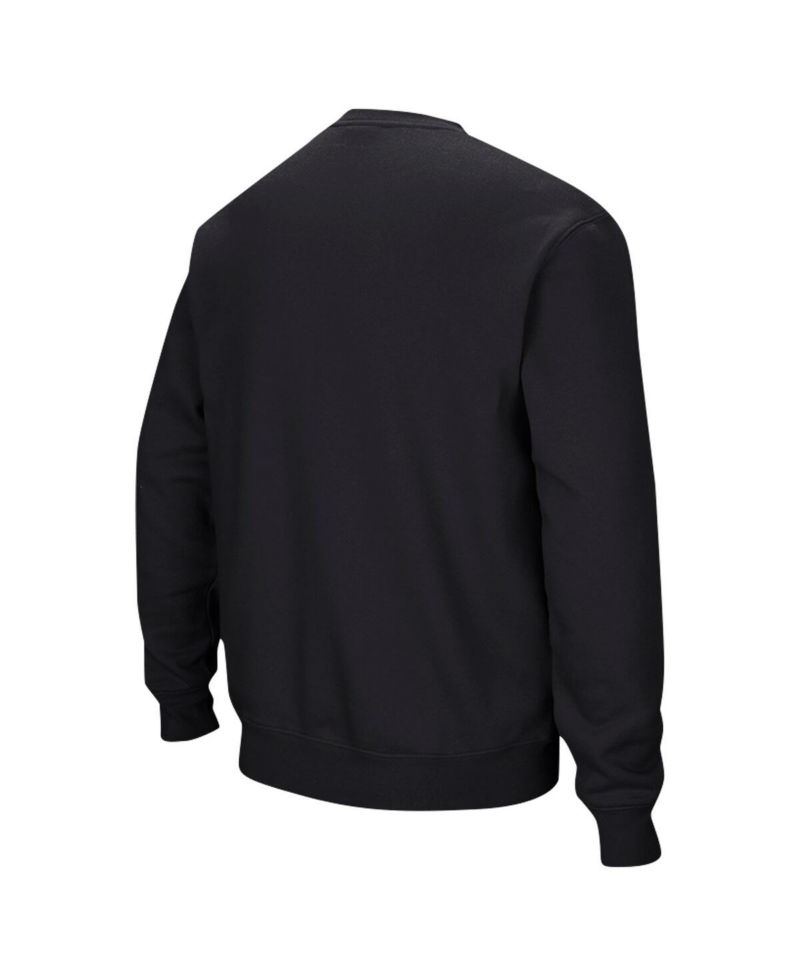 Men's Black Grambling Tigers Arch Logo Pullover Sweatshirt
