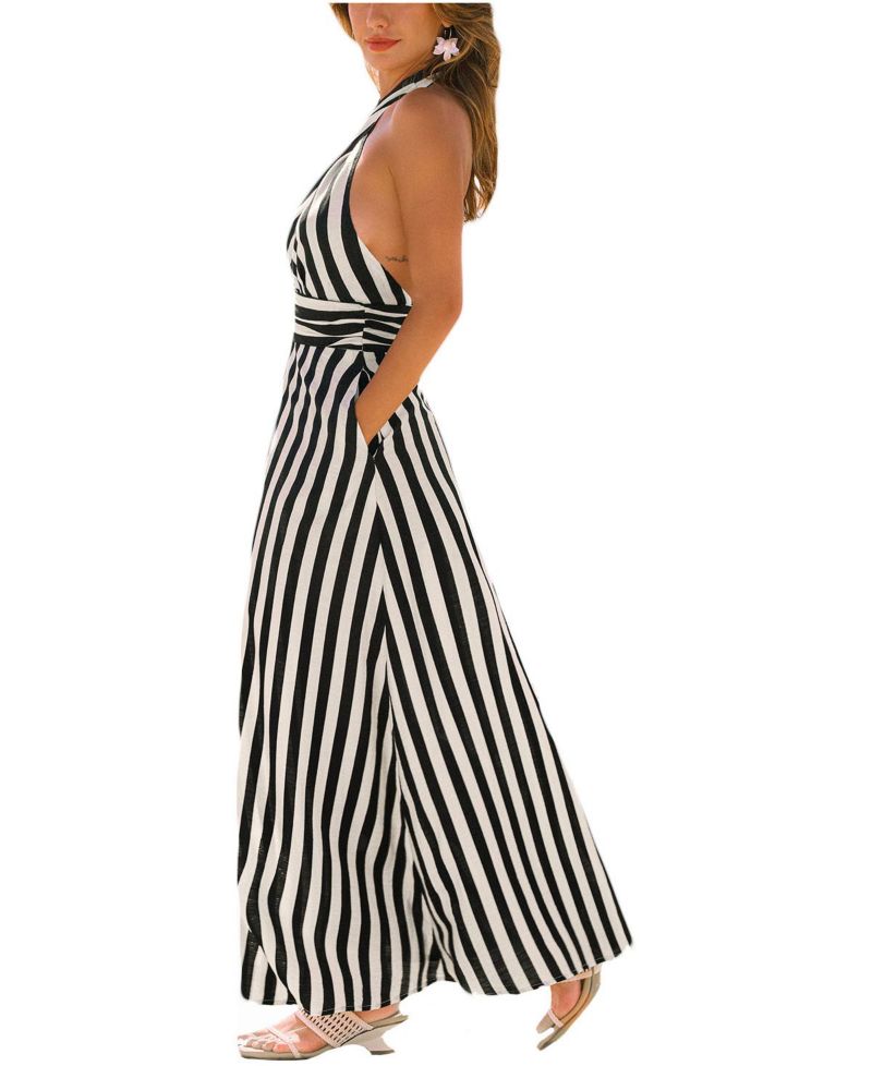 Women's It’s Showtime Striped Maxi Beach Dress