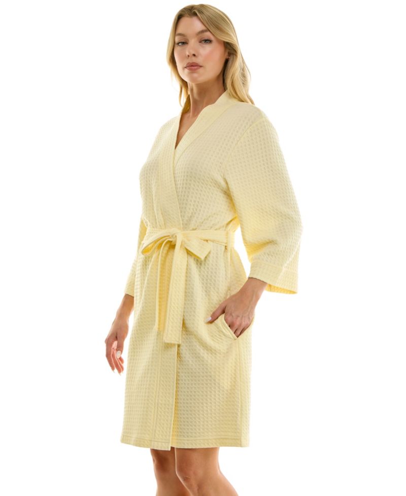 Women's Waffle Kimono Wrap