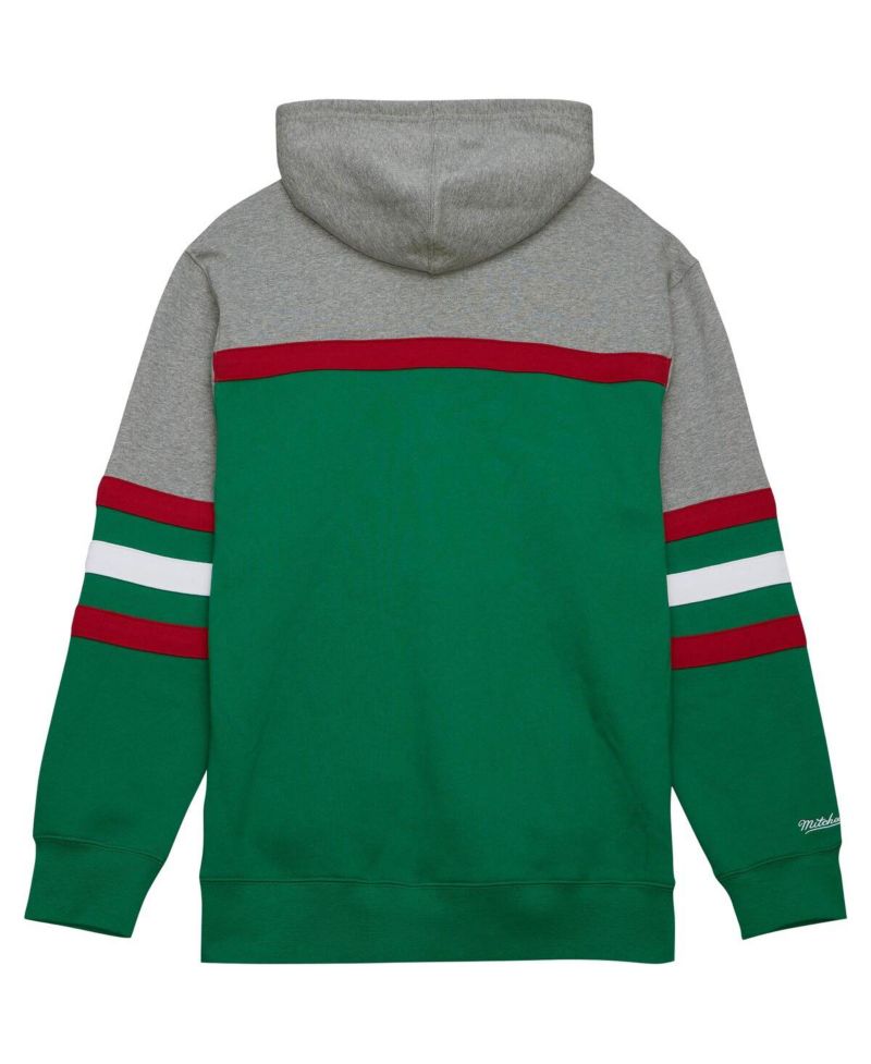 Men's Green, Gray Minnesota Wild Head Coach Pullover Hoodie