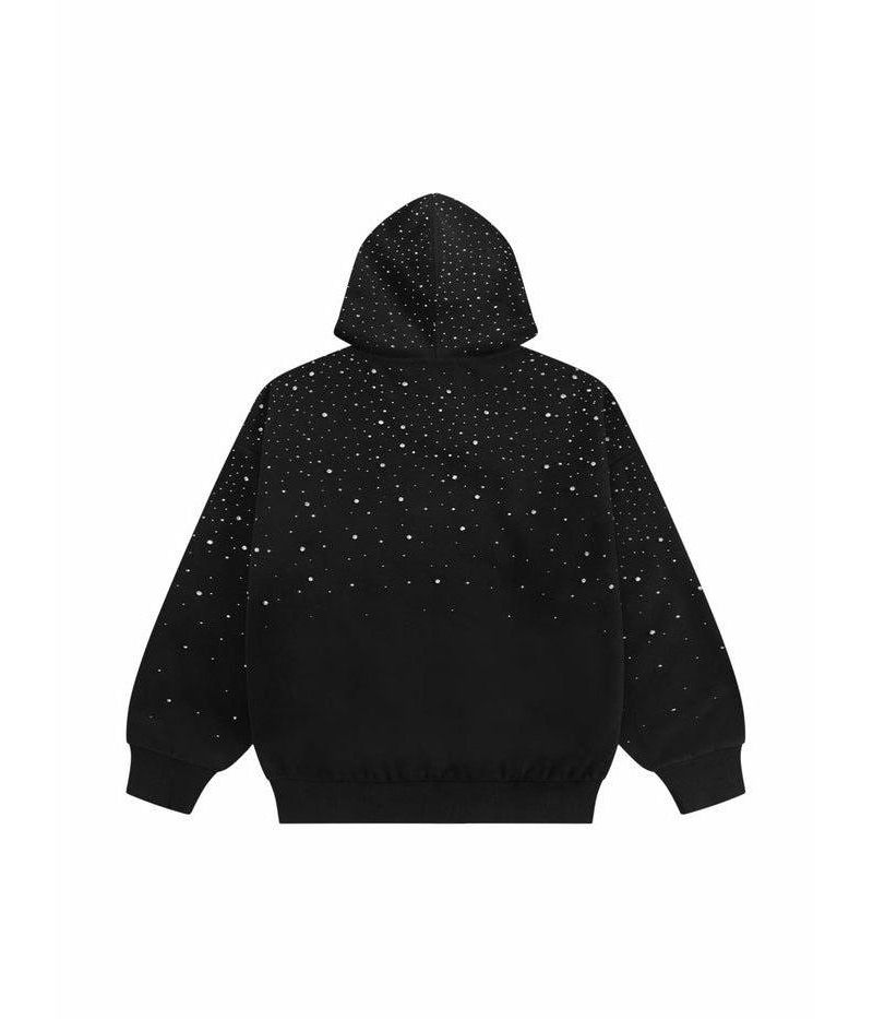 Men's Rhinestone Pullover Hoodie