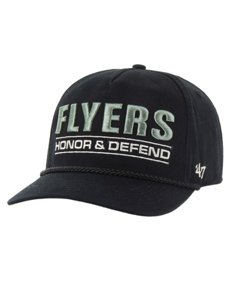 Men's Black Philadelphia Flyers OHT Military Appreciation Homeland Honor and Defend Hitch Adjustable Hat