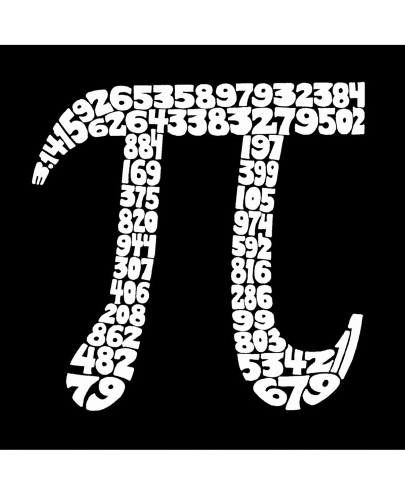 Men's Word Art The First 100 Digits Of Pi Crewneck Sweatshirt