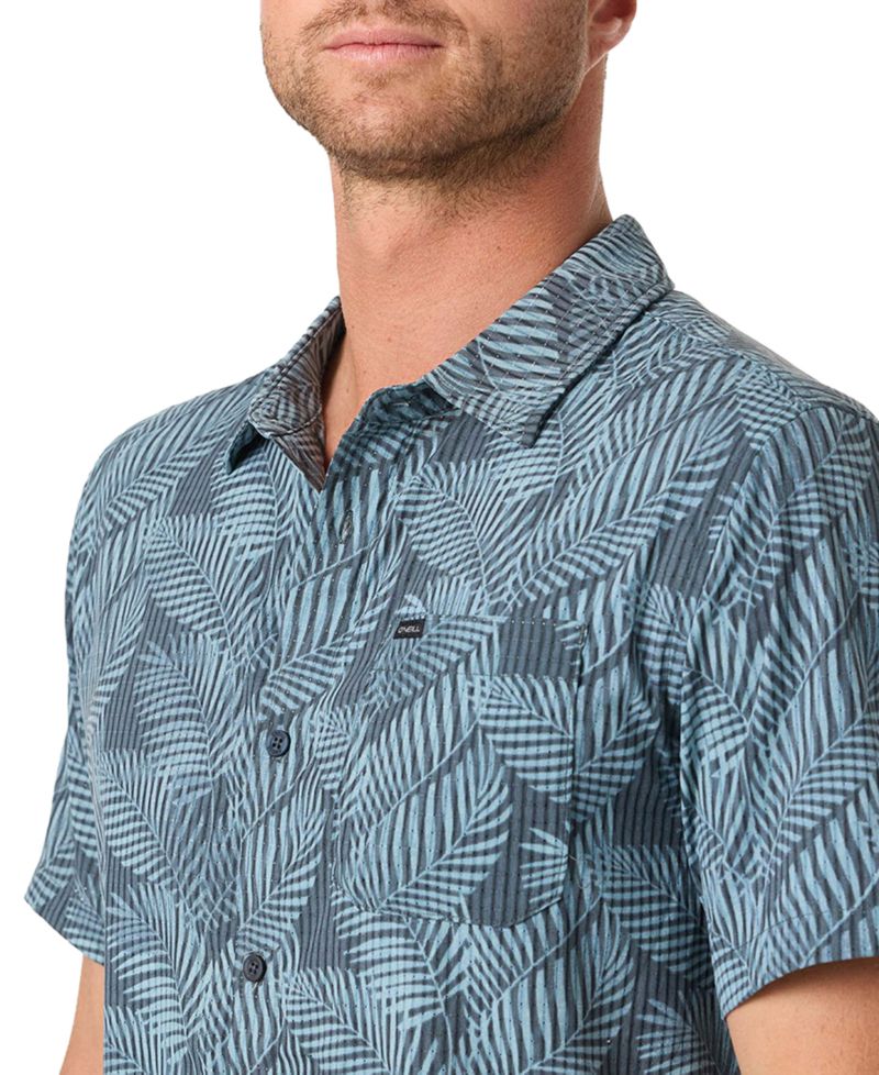 Men's Regular-Fit Tropical Print Shirt