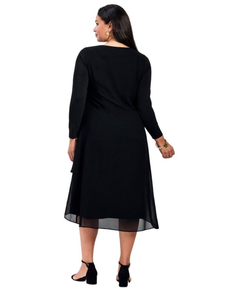 Women's Plus Size Fantasia Chiffon Dress