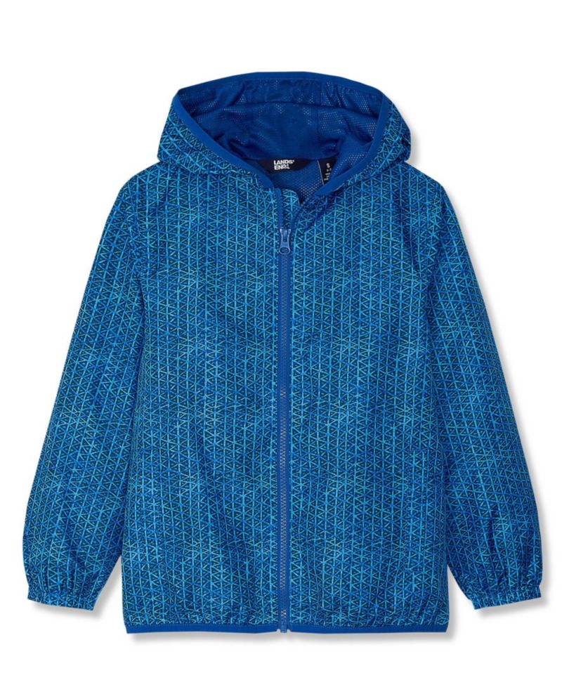 Kids Waterproof Hooded Packable Rain Jacket