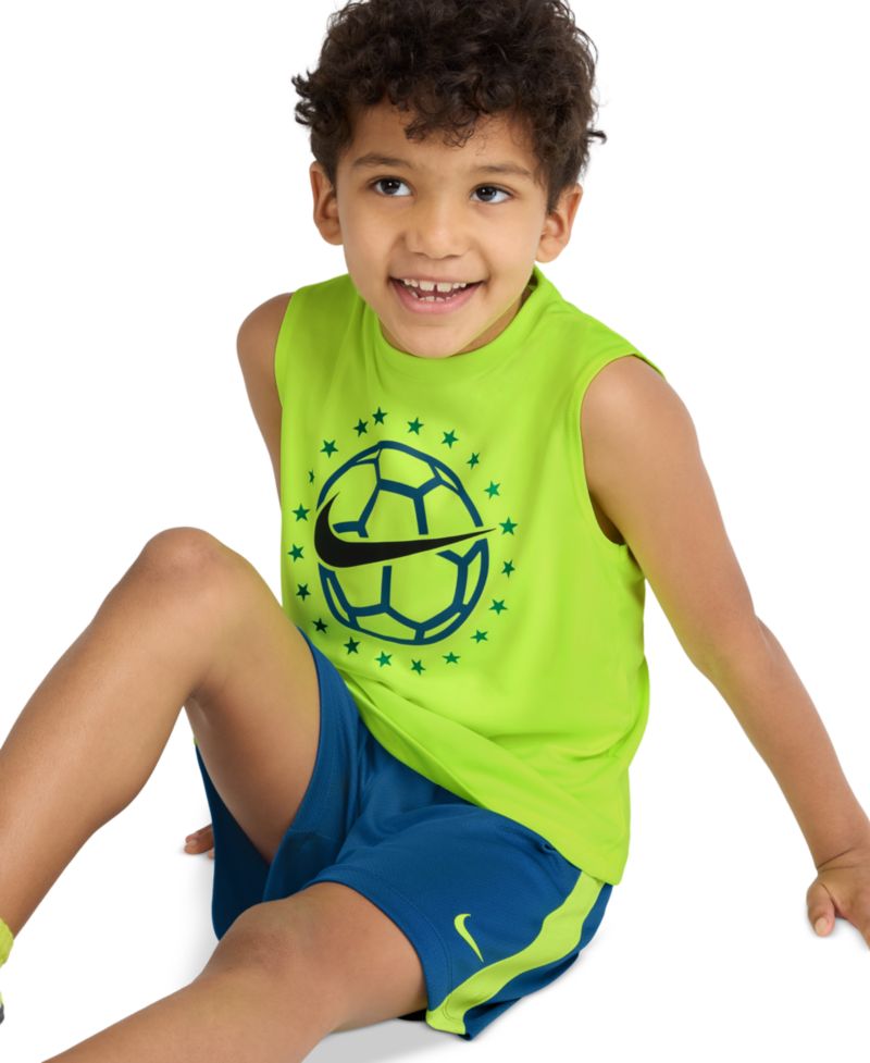 Boys' 2T-7 Goal Mode Tank Top and Shorts, 2-Piece Set