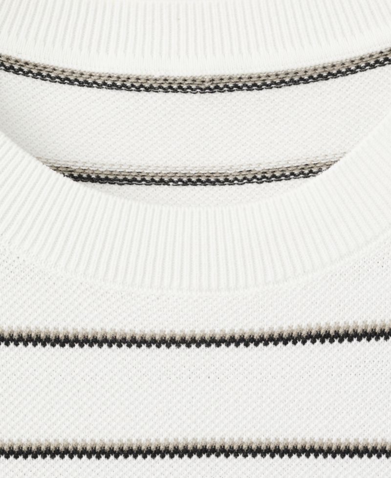 Men's Striped Knit Cotton T-Shirt