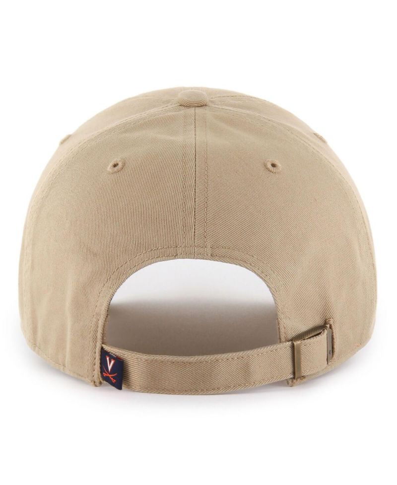 Men's Khaki Virginia Cavaliers Clean Up Adjustable Hat
