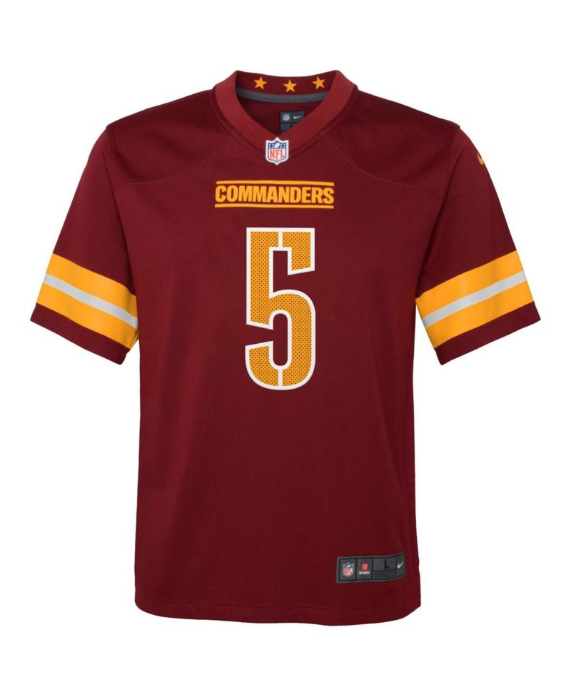 Big Boys and Girls Jayden Daniels Burgundy Washington Commanders 2024 NFL Draft First Round Pick Player Game Jersey
