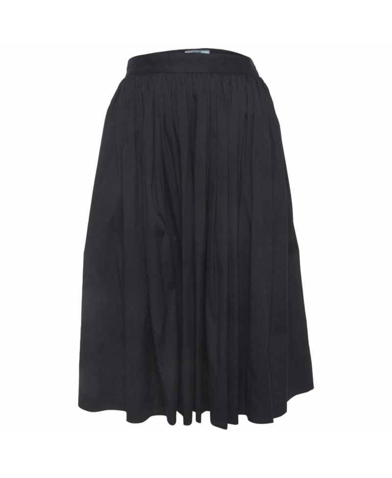 Women's Cotton Gathered Knee Length Skirt