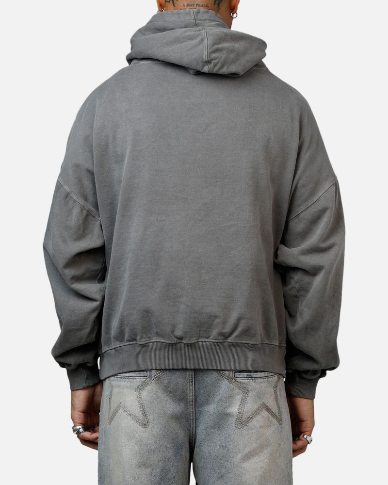Men's Tagged Hoodie Sweatshirt - Washed Charcoal M