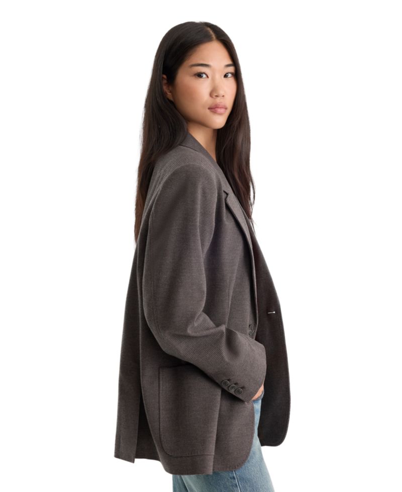 Women's Notch-Lapel Oversized Blazer