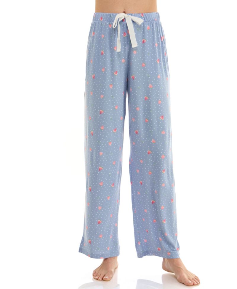 Women's Open Leg Mid-Rise Sleep Pants