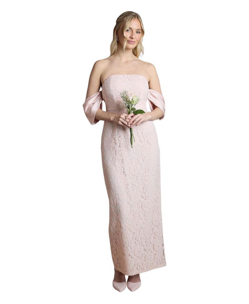 Women's Bardot Neck Short Sleeve Maxi Dress