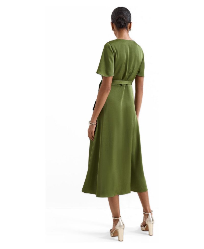 Women's Julissa V-Neck Satin Dress