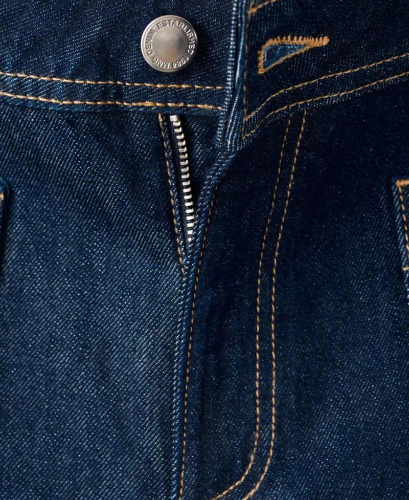 Women's Pockets Wide-Leg Jeans