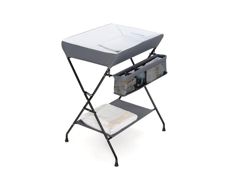 Baby Changing Table with Storage Organizer, Foldable Space-Saving Design