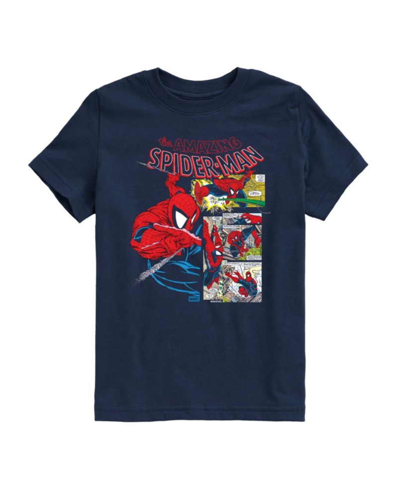 Boys' 8-20 Spider-Man Comic Book Youth Short-Sleeve Graphic T-Shirt