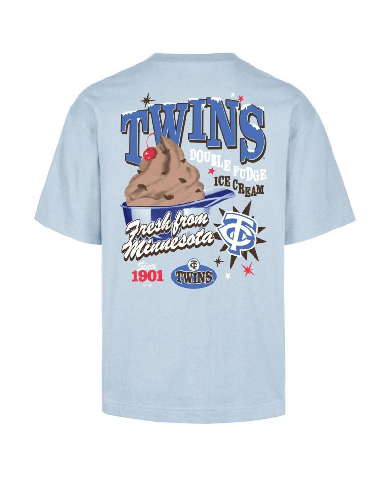 Men's Light Blue Minnesota Twins Ice Cream Parlor Foundation T-Shirt