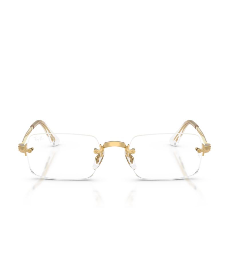 Unisex Rectangle Metal RB3928V Optics By A$AP Rocky Eyeglasses