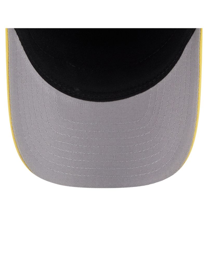 Men's Navy/Gold Milwaukee Brewers Felt M-Crown 9FORTY Adjustable Hat