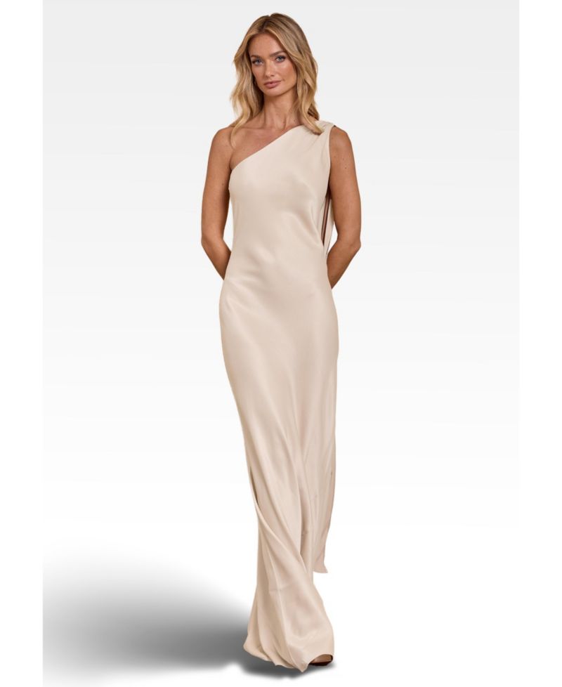 Women's Cressida Satin Asymmetric Dress