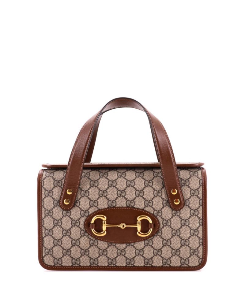 Small Horsebit 1955 Boston Bag GG Coated Canvas