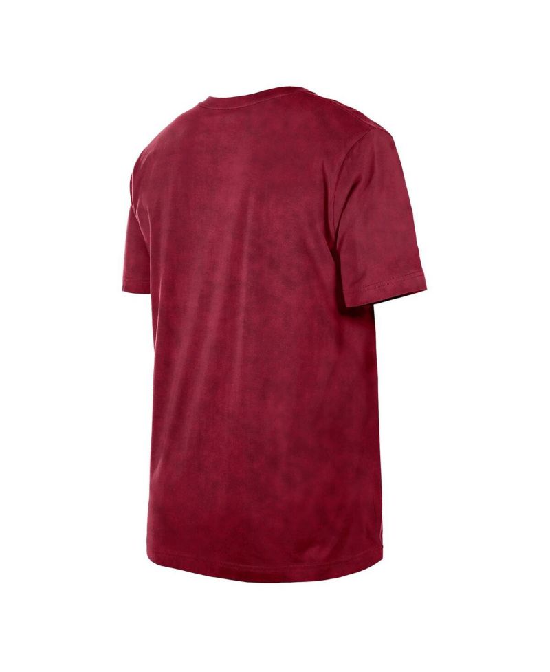 Men's Wine Cleveland Cavaliers Hardwood Classics Oversized Boxy Mineral Wash T-Shirt