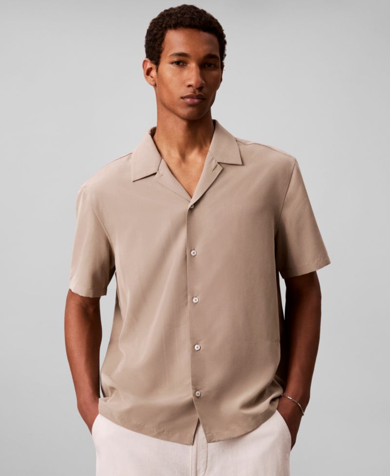 Men's Vintage-Inspired Short-Sleeve Shirt