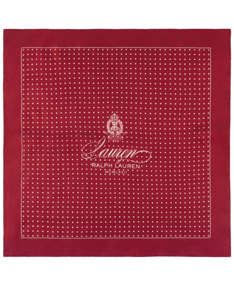 Dot with Logo Small Square Scarf