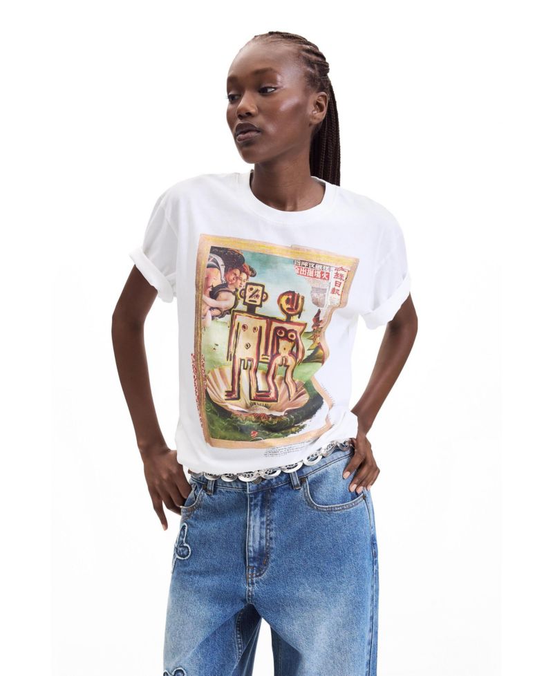 Women's Retro Graphic Cotton T-Shirt