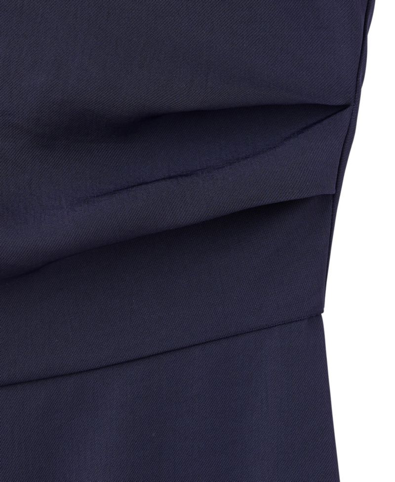 Women's Wide-Leg Asymmetric-Sleeve Jumpsuit