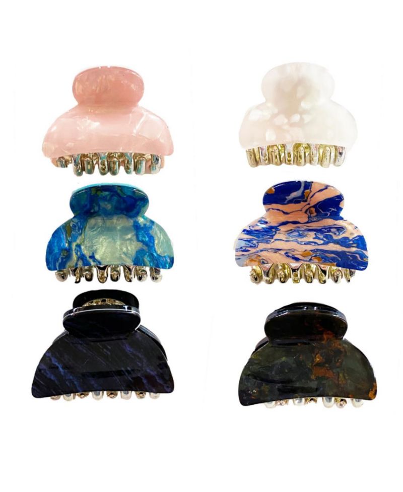 Claw Clip Set of 6 - Retro