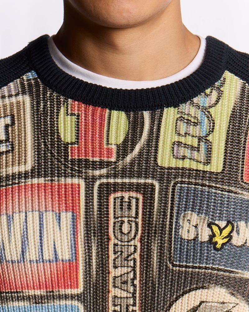 Men's Fruit Machine Graphic Crew Neck Jumper