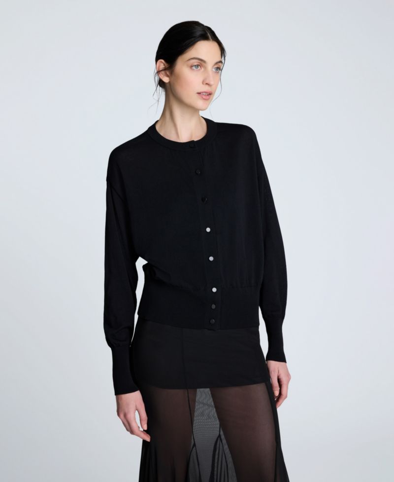 Women's Long Sleeve Button-Front Cardigan Sweater