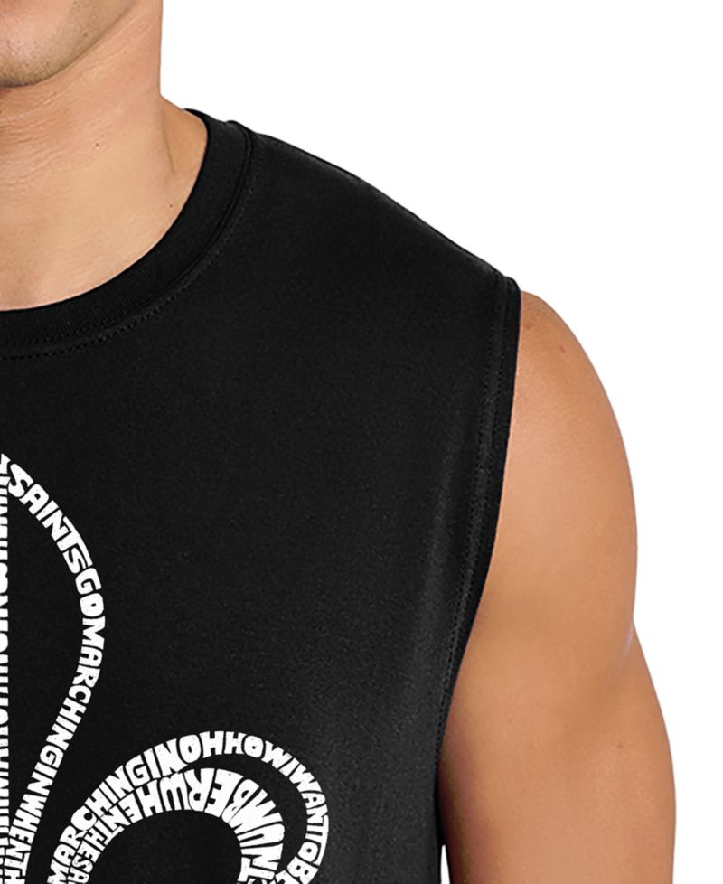 Men's Fleur-De-Lis Word Art Tank Top