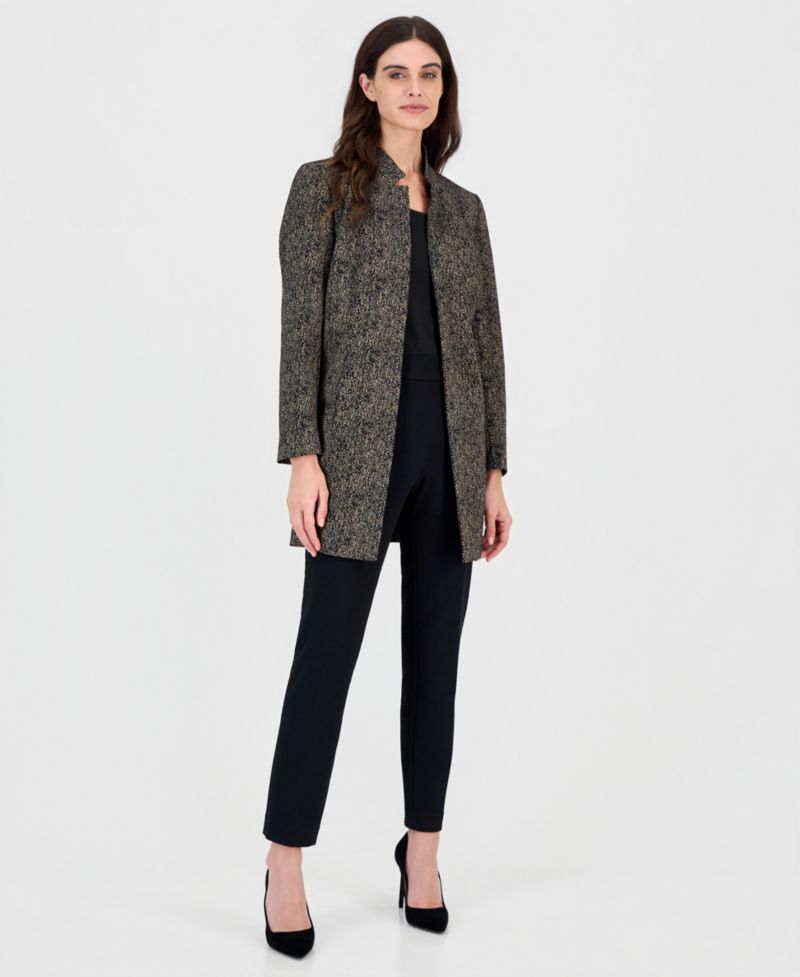 Women's Long Sleeve Herringbone Topper