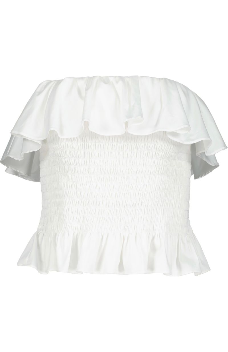Women's Isabelle Strapless Tiered Top
