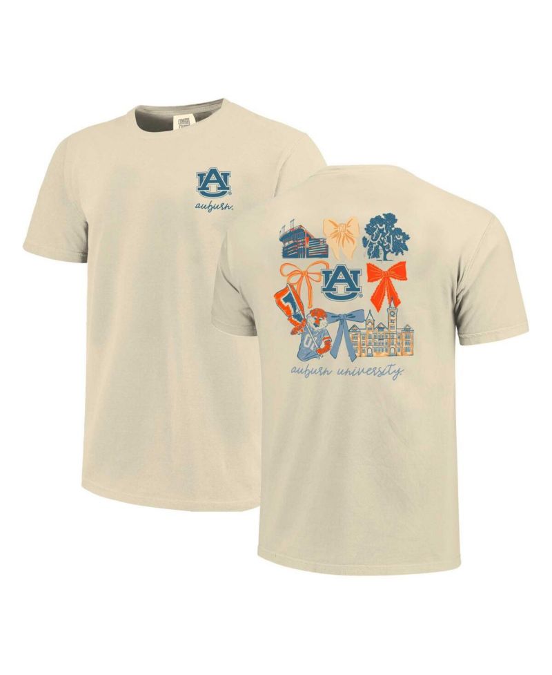 Women's Natural Auburn Tigers Coquette T-Shirt