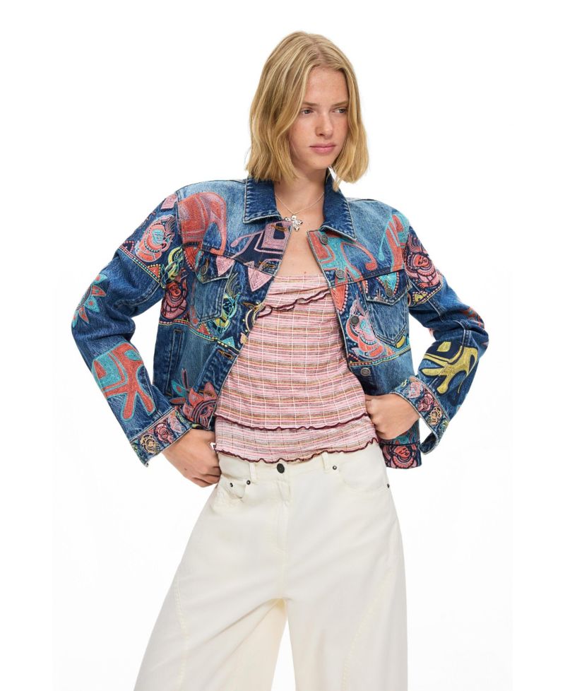 Women's Printed Jacket 100% Cotton