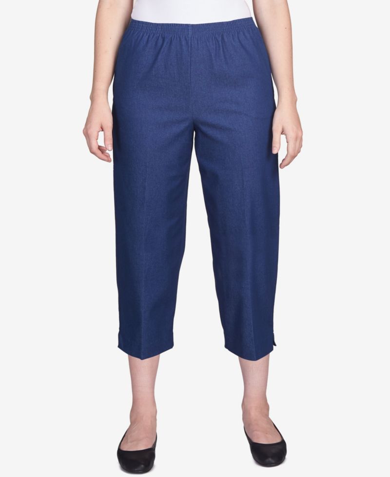 Classics Pull-On Cropped Denim Pants