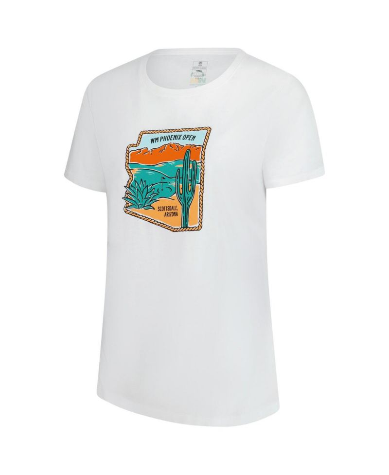 Women's White 2025 WM Phoenix Open Arizona Danby Tri-Blend T-Shirt