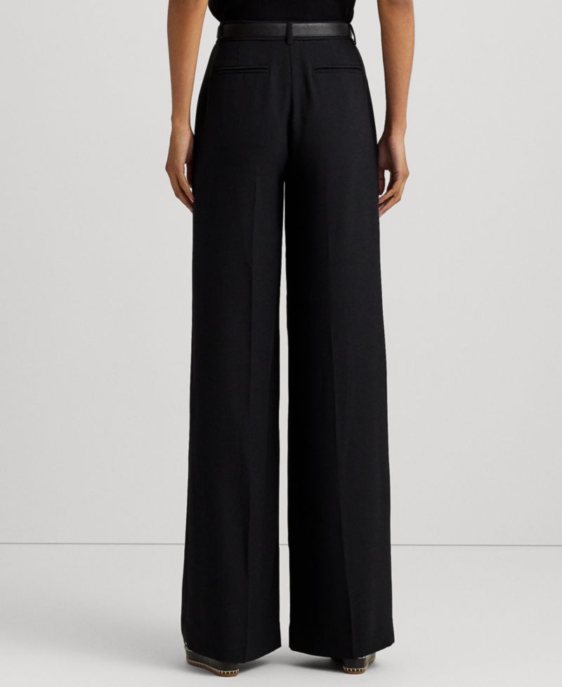 Women's Double-Faced Georgette Wide-Leg Pants